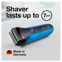 Series 3 3010s Wet & Dry Electric Shaver for Men/Rechargeable Electric Razor, Blue