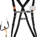 Ergodyne Squids 3138 Barcode Scanner Padded Harness, Tethering Lanyard for Bar Code Scanners, Breakaway Design , Black , Small