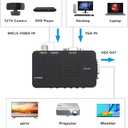 XMSJSIY BNC to VGA Video Converter, S-Video Input to VGA Output, Supports PAL/NTSC, Easy to Install and Operate