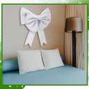 Leinuosen Large Whiter Bow Party Decorations Big Twist Tie Bows Giant 30 Inch Coquette Birthday Decorations Wreath Wall Hanging Tree Topper Decor for Home Bachelorette Wedding Bridal Shower