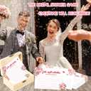 Advice and Wishes Cards Box - 50 Pcs Double Sided Floral Wedding & Baby Shower Advice Cards, Bridal Shower Decorations, Funny Advice for Bride & Groom, Well Wishes Box for Graduation, Christmas, Birthday Party