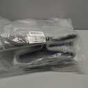 danpinera 100L Nursery Hamper, Tall Woven Laundry Basket with Long Leather Handles, Boho Laundry Hamper for Living Room & Bedroom, Eco-friendly & Convenient Decorative Storage Basket White & Gray