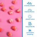 Freeze Dried Strawberry Fruit Bursts, Mini Pink Crunchy Candies, Gift Bag Snack Candy, 4.23 Ounces (Pack of 2), BBD 06/04/2026