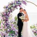 N&T NIETING Purple Artificial Flowers, 25pcs Artificial Flowers Bulk Fake Flowers Roses with Stem for DIY Wedding Bridal Bouquet Baby Shower Home Decoration, Lavender