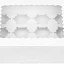 Pre-folded 12 count Cupcake Boxes, 6-Set Cupcake Container with Window Transport Holders Holding 72 pastry Box for Birthday, Holiday, Party Bakery Supplies 12.8" x 9.8" x 3.54" (White-6 Pack)