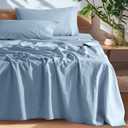 Linen Duvet Cover Set, Blue