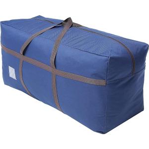 Blue Large Duffel Bag for Traveling - Heavy-Duty 600D Polyester, Waterproof with Reinforced Handles, Holds 100 lbs - Premium Quality Duffle Bag Perfect for Travel & Storage - 42" x 16" x 20" Inches