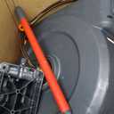 Giraffe Tools Retractable Garden Hose Reel 1/2 Inch x 130 ft, Super Heavy Duty, Any Length Lock, Slow Return System, Wall Mounted and 180 Deg Swivel Bracket (1/2 130FT, Dark Grey)