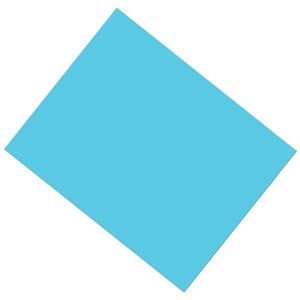 PEACOCK Pacon PAC53871 Coated Poster Board, Light Blue, 22" x 28", 25 Sheets