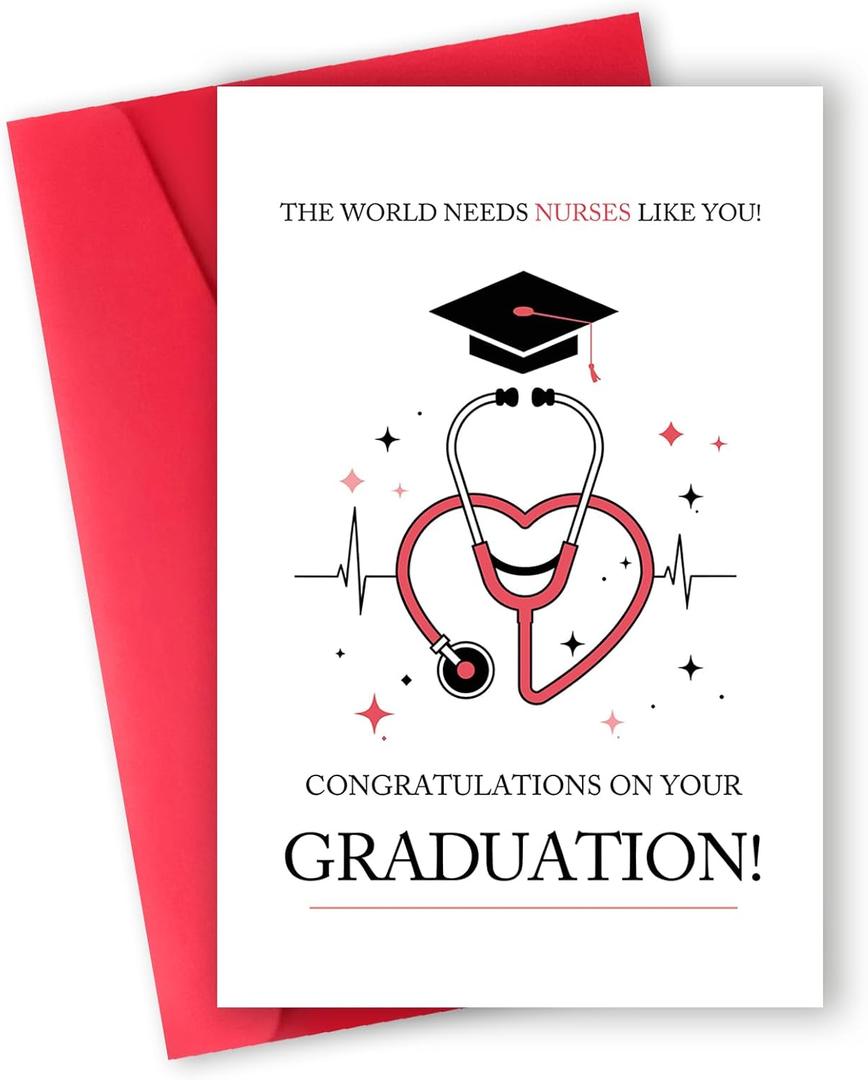 Cute Nurse Graduation Gift for Him Her, 8 x 5.3 inches