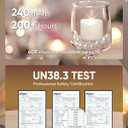 Homemory Cool White Flameless LED Tea Lights Candles, 200+Hour Battery Operated Fake Electric Votive TeaLights for Christmas, DIY Mood Lighting, Party, Holiday, Funeral, Home Decor, 24-Pack