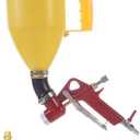 YSIL Drywall Texture Sprayer Hopper Gun Texture Sprayer Paint Sprayer 0.79 Gallon(3L) with 3 Nozzles(4.0mm/6.0mm/8.0mm) for Ceiling,Yellow Elbow