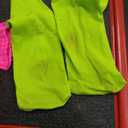 Giegxin Kids 80s Workout Costume Halloween Outfit Accessories Retro Neon Leotard Legging Headband Wristband Leg Warmers(Medium,Rose Red) 120