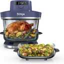 Ninja Crispi Pro Glass Air Fryer, 6-in-1, Amethyst, AS101PU1 | Max crisp, air fry, bake, roast, recrisp, dehydrate, 1800W, 450F max, 6Qt, 2.5Qt containers, 6 Quarts