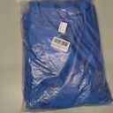 LAGSHIAN Women's Summer V Neck Sleeveless Bodycon Ruched Irregular Hem Cocktail Party Satin Flowy Maxi Dress (Blue, XL)