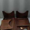 Extra Wide 31.4" Wooden Step Stool  2 Pack One Step Stool for Adults Seniors 2-in-1 with Non-Slip Rubber Surface  Holds up to 500 Lbs for High Beds Bedroom Bathroom Kitchen Outdoor(9 Inch)