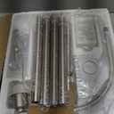 Arc Floor Lamps for Living Room with 3 Color Temperatures, Modern Floor Lamp Reading Light with 9W Bulb Included, Standing Lamp with Adjustable White Hanging Shade for Bedroom Office(Silver)