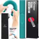 FitBeast Flex Therapy Bar, Tennis Elbow Therapy Bar - Ideal for Relieve Tendonitis Pain & Improve Grip Strength, Fitness Resistance Bar for Golfers Elbow & Tendinitis, Twist Bar for Physical Therapy