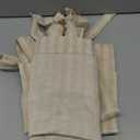 jinchan Tie Top Linen Kitchen Curtains 36 Inches Striped Tier Curtains Farmhouse Modern Cafe Style Small Window Treatments Airy Light Filtering Rod Pocket for Living Room Bathroom 2 Panels Beige