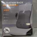 Back Massager, Rolling Up and Down Back Massager with Heat, Back Massage 4D Kneading for Pain Relief Deep Tissue, Ultrathin Shoulder Massager Gift for Women Men Parents Valentines Day, Grey