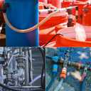 MECCANIXITY Braided Clear PVC Vinyl Tubing 5/8" ID PVC Tube High Pressure Water Hose 10ft for Industrial Tubing, Pump, 15.9mm x 21mm