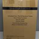 Elevated Toilet seat 3 inch, Elongated Toilet seat risers for Seniors, Slow Close, Heavy Duty, Never Loosen, Raised Toilet seat Elongated Bowl, White(18.5)