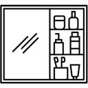  Medicine Cabinet  35x23 in Makeup Mirror 