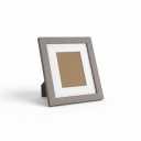 Egofine 10'x12' Picture Frame Made of Solid Wood with Plexiglass, Display Pictures 5x7/6x8 with Mat or 9x12 Without Mat for Tabletop and Wall Mounting, Oak Grey