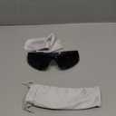 AIEYEZO Oversized Y2K Sunglasses for Women Men Trendy Retro Wrap Around Big Shield Sun Glasses (Black)