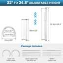 IRONWALLS Undermount Sink Support Brackets Adjustable 22" to 34.8"