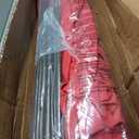 Patio Kingdom 6.5' x 10' Rectangular Patio Umbrella Large Outdoor Market Umbrella w/UV Protection, Push Button Tilt and Crank Lift, Rectangle Table Umbrella for Garden, Deck, Pool, Patio, Red
