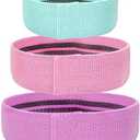 Squat Resistance Bands Fitness Workout Fabric Belts for Legs and Butt Non-Slip Stretch Hip Bands Booty Exercises, Yoga/Pilates, Bodybuilding Training (Small)