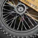 14'' Front Wheel 60/100-14 2.50-14 Dirt Bike Tire Rim Assembly for 110cc 125cc SSR PW80 TTR110 YZ65 RM65 JR80 DS80 KX65 KLX110 CRF70 XR70 Taotao DB14 Baja DR70 Pit Bike Parts with 15mm Bearings