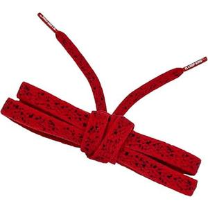 Loop King Laces - Premium Red/Black + Red Flat Cement Textured Shoe Laces for Sneakers and Tennis Shoes, Replacement Shoe Strings for Men & Women, Shoelaces for Athletic Shoes 59 inches 150 cm long