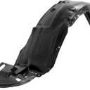 ECOTRIC Front Fender Liner Compatible with 2011-2013 Toyota Corolla Inner Wheel Liner Splash w/o Insulation Foam Replacement for 5387602370 TO1248162 Unfinished Black Plastic Left Side