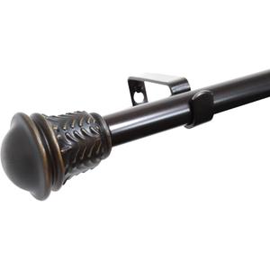 Clairemont 3/4" Single Rod Set 36-72" Gloss Venetian Gold