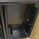 Kubx Rotating 4-Sided Mobile Storage Organizer with Glass Top Multiple Compartments