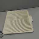 Silicone Dish Drying Mat with Built-in Drain Spout Heat Resistant Drying Non-Slip Drain Mat Kitchen Tools 15.8*13-Beige