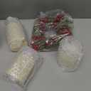 Aurelema 6 Pcs Christmas Flameless Candles with Rings Wreaths Small Artificial Red Berry Ring LED Battery Operated Candle with Remote Control for Xmas Table Centerpieces Cabinet Window Decor (3.9/ 4.9 / 5.91 Inch, Ivory)