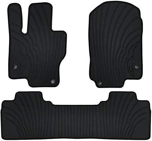 San Auto Car Floor Mats for Mercedes-Benz GLE 350 450 580 43/53/63 AMG 5-seat 2020-2025 Custom Fit (NOT for Couple) Rubber Full Black Auto Floor Liners Set All Weather Protection Heavy Duty Odorless