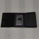 typecase Mens Wallet Card Holder: Pop Up Aluminum Case, Genuine Leather, Smart, RFID Blocking, Slim, Minimalist, Front Pocket - 9-14 Card Capacity | ID Window | Cash Slot (Cross Black)