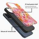 Case for iPhone 14 Pro,Frosted Case for Women Girls,Drop Scratch Protective Cover-Colorful Summer Collage Sea Beach