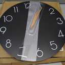 Cicininc Wall Clock, 16 Inch Wooden Battery Operated Wall Clocks Silent Non-Ticking, Decorative Black Clock for Living Room, Bedroom, Kitchen, Home, Office, School, Hotel