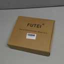 FUTEI Pack of 2 Faux Fur Plush Throw Pillow Covers 12x20 Inch Soft Tie Dye Striped Textured Farmhouse Decorative Pillowcase Modern Home Decor for Couch Bed Living Room, Blush White