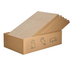 Cat Scratcher,Cat Scratching Pad,Cardboard Cat Scratcher,Grattoir Pour Chat,Cat Scratch,Cat Scratcher Cardboard Box for Indoor Cats 5 Packs in 1