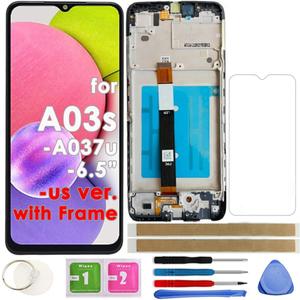 LCD Screen Replacement Touch Display Digitizer Assembly for Samsung Galaxy A03s A037U SM-A037U 6.5 INCHES United States Version (with Frame)