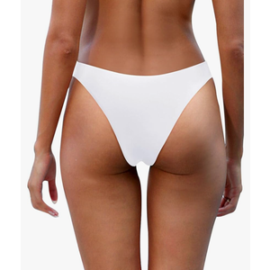 Aqua Eve Women Cheeky Bikini Bottom Brazilian High Cut Swim Bottom Low Rise Bathing Suit Bottom, Size XXS