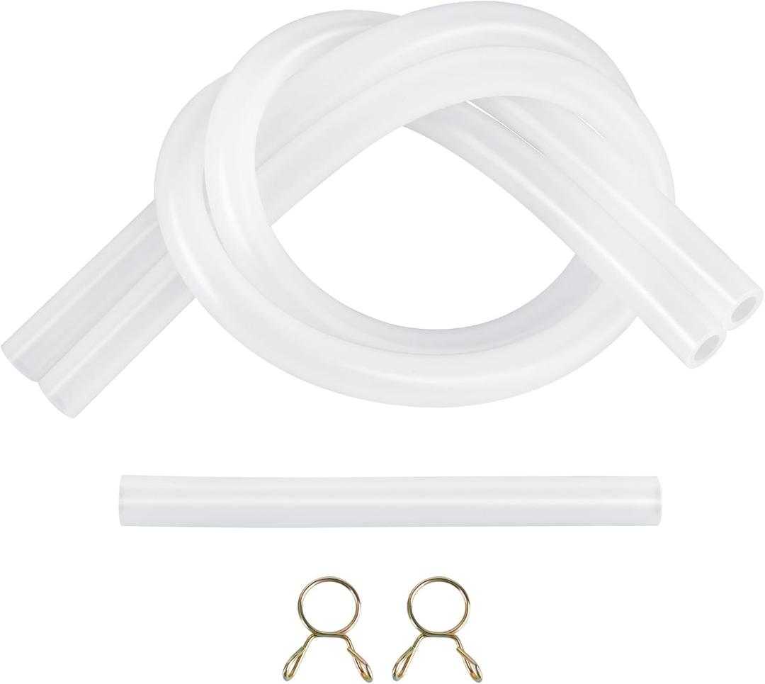 Ice Maker Drain Tube Fit for GE 2.0 Ice Maker, Water Line Replacement for Older GE Opal Nugget Countertop Ices Maker, External Silicone Water Tube Fit for Opal Ice Maker Tubing Replacement Parts