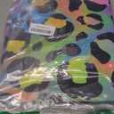 Fitumiw Neon Rainbow Leopard Backdrop 7x5ft Sparkly Paint Splatter Photography Background Party Decorations for Girls Leopard Pattern Banner Photo Booth Props