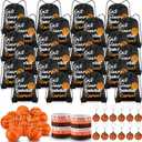 MiniInflat 96 Pcs Basketball Party Favors Include 24 Basketball Drawstring Bags 24 Basketball Keychain 24 Silicone Basketball Bracelets 24 Mini Stress Ball for Sports Supplies Decorations